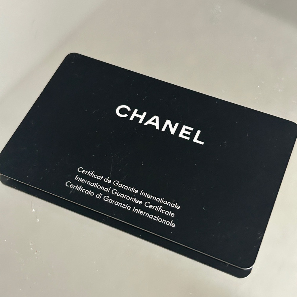 Chanel Certification Card